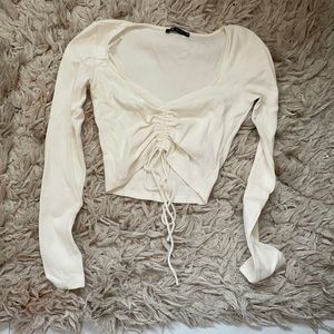 Ruched long sleeve